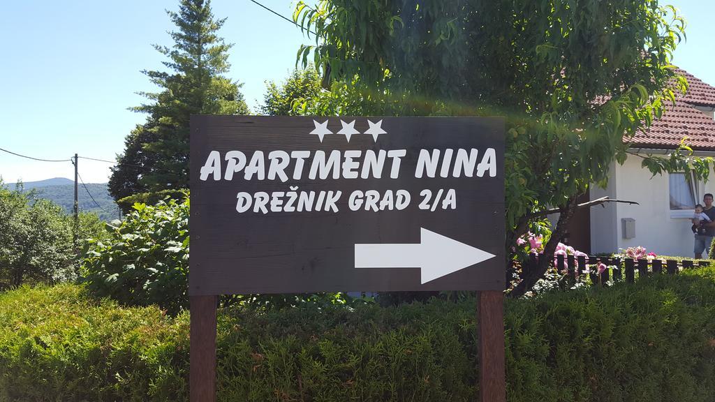 Apartment Nina Drežnik Grad Exteriér fotografie
